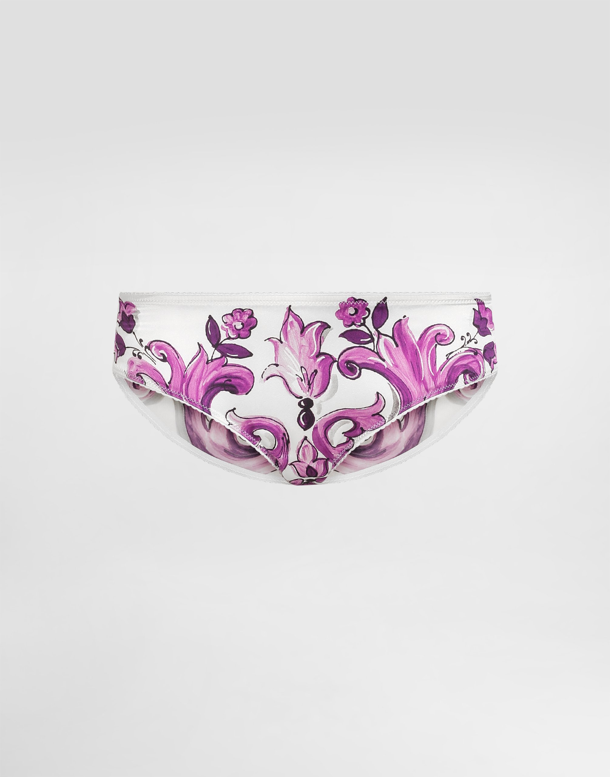 Эластичные атласные трусы с принтом майолика Dolce & Gabbana, мультиколор
Эластичные атласные трусы с принтом майолика Dolce & Gabbana, мультиколор