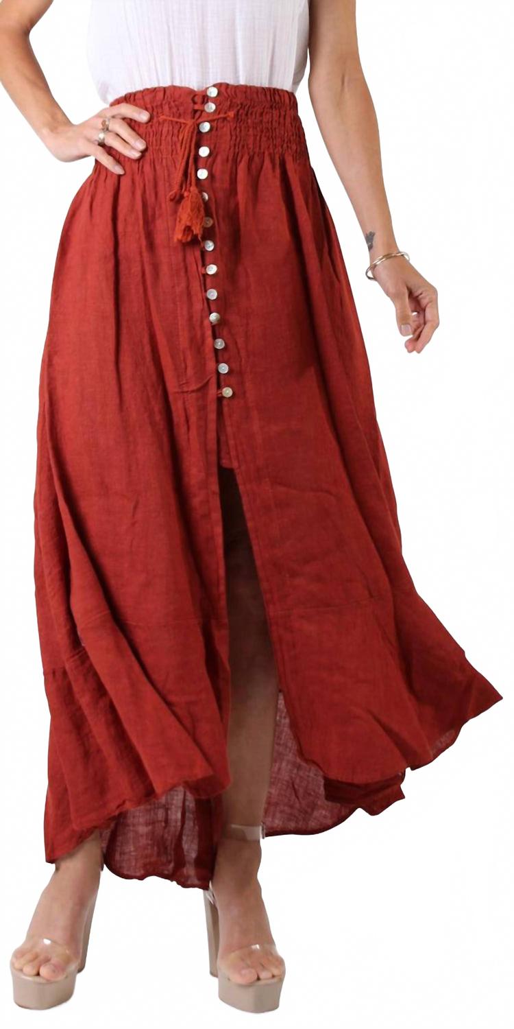 Юбка из льна Magdalena цвета ржавчины Gigi Moda, Rust
Юбка из льна Magdalena цвета ржавчины Gigi Moda, Rust