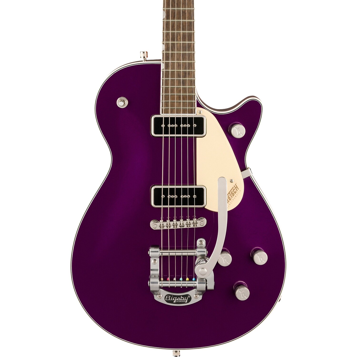 Gretsch Guitars G5210T-P90 Electromatic Jet Two 90 Single-Cut With Bigsby Электрогитара Аметист
Gretsch Guitars G5210T-P90 Electromatic Jet Two 90 Single-Cut With Bigsby Электрогитара Аметист