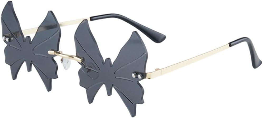 Солнцезащитные очки в форме бабочки, безободковые солнцезащитные очки для женщин и мужчин, забавные нестандартные солнцезащитные очки с защитой от УФ-излучения, ретро-очки без оправы, стильные очки для вечеринок Fopytu, Gray
Солнцезащитные очки в форме бабочки, безободковые солнцезащитные очки для женщин и мужчин, забавные нестандартные солнцезащитные очки с защитой от УФ-излучения, ретро-очки без оправы, стильные очки для вечеринок Fopytu, Gray