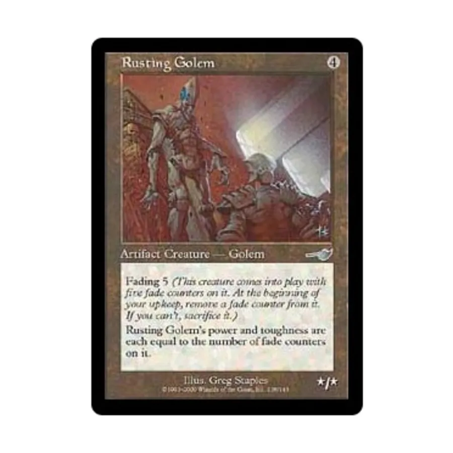 CCG Ржавый голем (U), MTG - Nemesis
CCG Ржавый голем (U), MTG - Nemesis