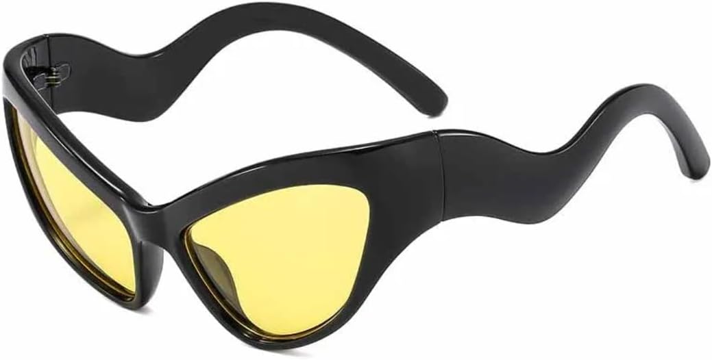 Солнцезащитные очки премиум-класса, модные, для мужчин и женщин. Модель «кошачий глаз» с крупной волнообразной оправой, цвет Black Yellow. Защита от УФ-излучения UV400
Солнцезащитные очки премиум-класса, модные, для мужчин и женщин. Модель «кошачий глаз» с крупной волнообразной оправой, цвет Black Yellow. Защита от УФ-излучения UV400