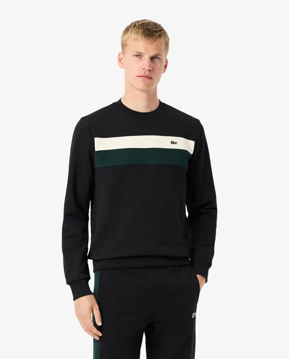 Мужская толстовка из флиса с цветными блоками черного цвета Lacoste
Мужская толстовка из флиса с цветными блоками черного цвета Lacoste