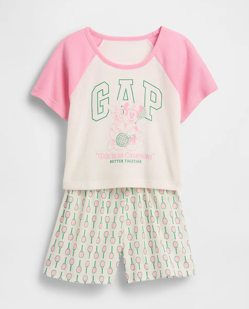 Gap × Disney Kids Комплект пижамы для девочек из переработанных материалов, розовый
Gap × Disney Kids Комплект пижамы для девочек из переработанных материалов, розовый