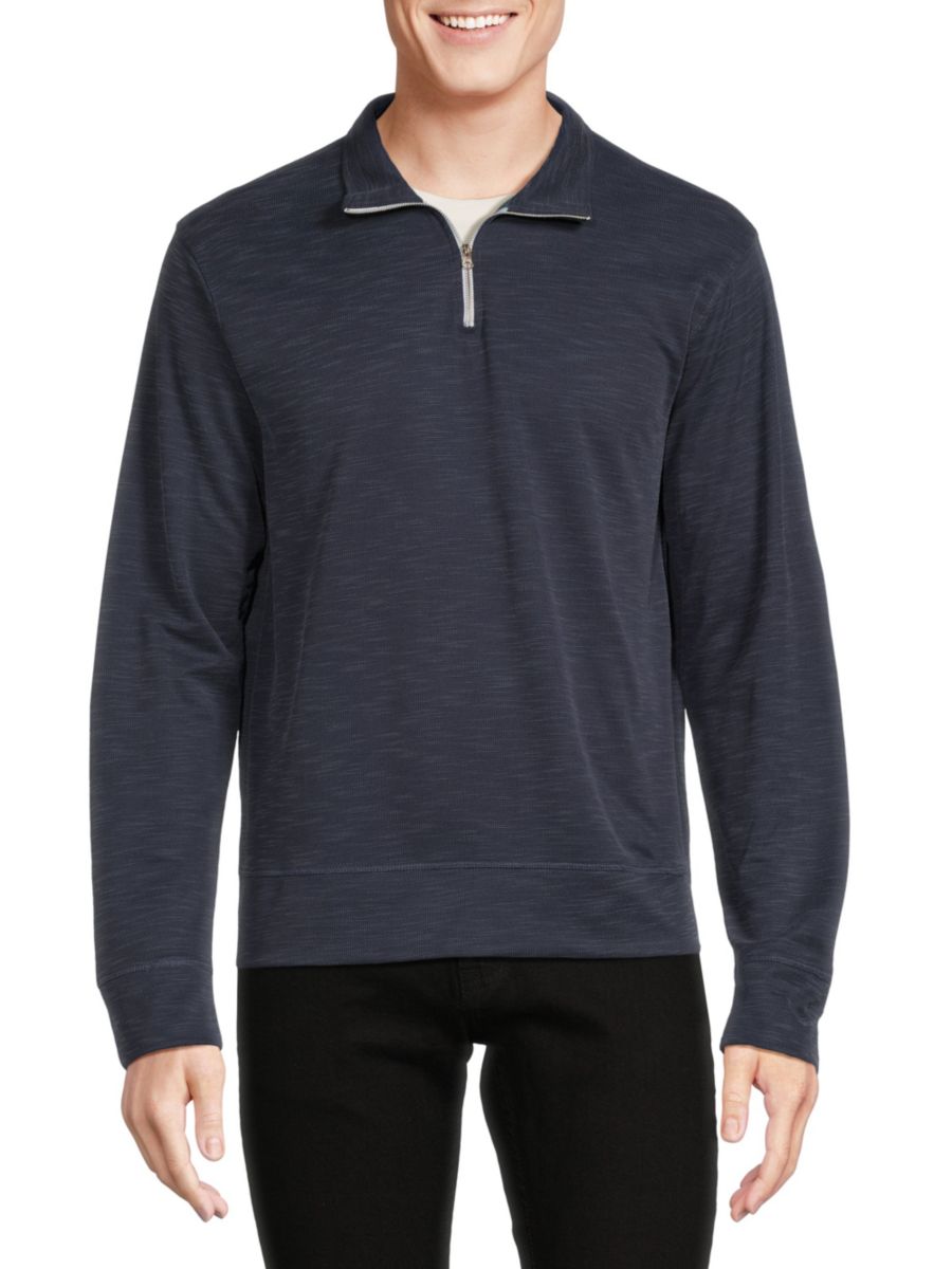 Пуловер с длинными рукавами и застежкой-молнией Saks Fifth Avenue, темно-синий
Пуловер с длинными рукавами и застежкой-молнией Saks Fifth Avenue, темно-синий