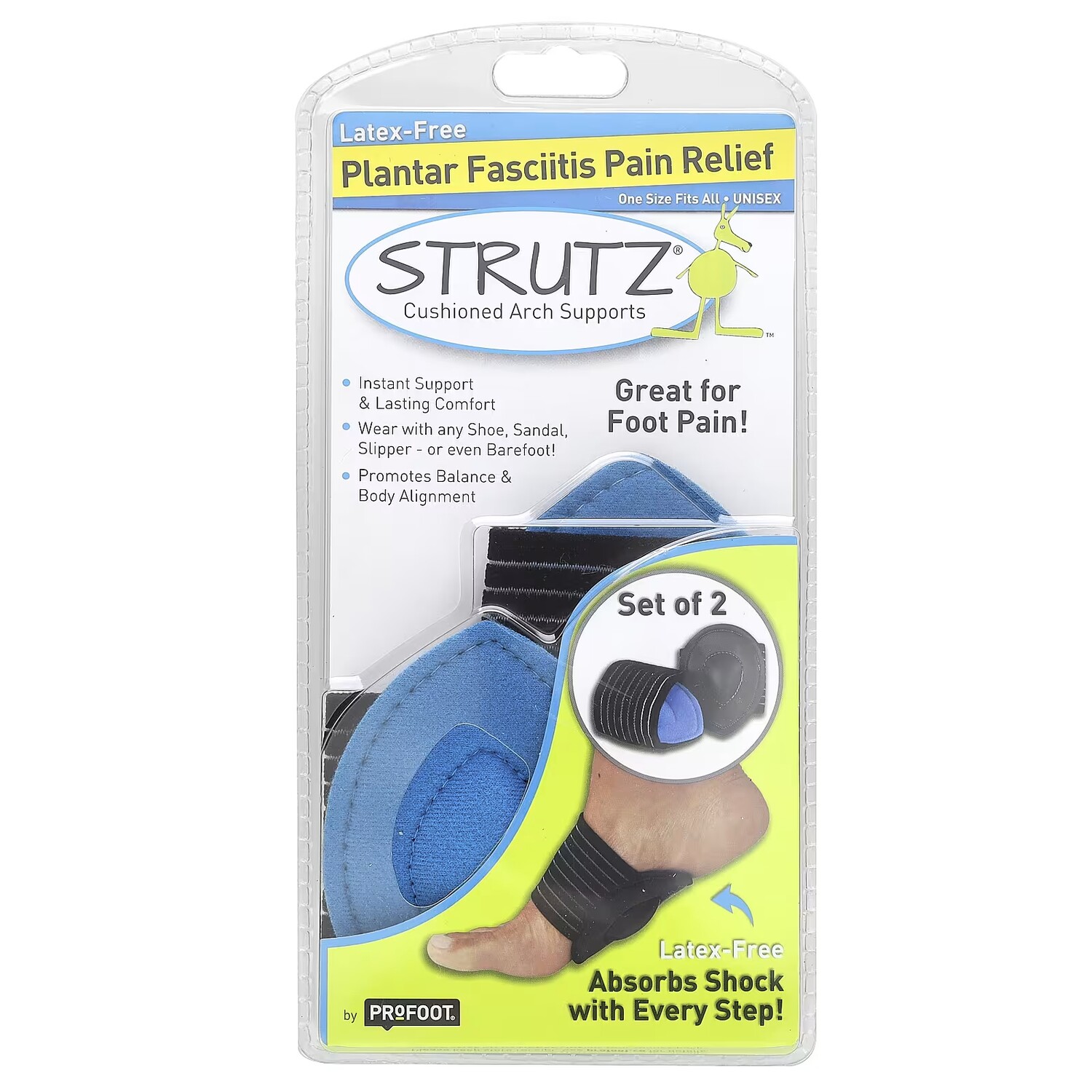 Набор для облегчения боли при подошвенном фасциите Profoot, 5 предметов
Набор для облегчения боли при подошвенном фасциите Profoot, 5 предметов