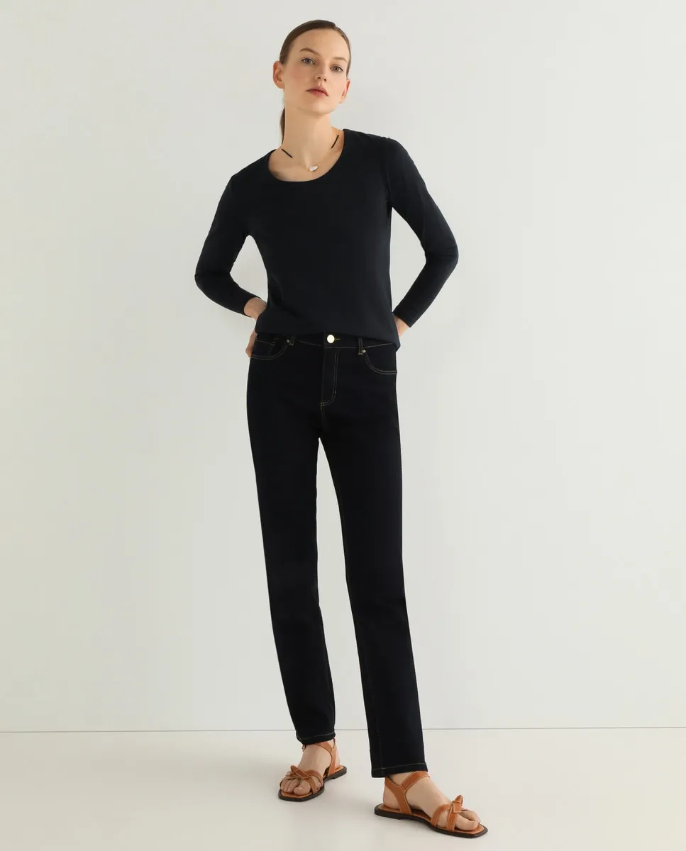 Футболка женская с длинными рукавами и круглым вырезом Guitare, тёмно-синий
Футболка женская с длинными рукавами и круглым вырезом Guitare, тёмно-синий