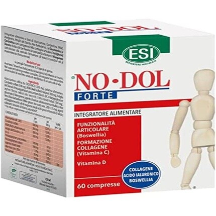 ESI No-Dol Forte Добавка на основе коллагена с витамином С и гиалуроновой кислотой, 60 таблеток
ESI No-Dol Forte Добавка на основе коллагена с витамином С и гиалуроновой кислотой, 60 таблеток