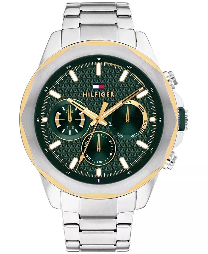 Мужские многофункциональные серебристые часы-браслет из нержавеющей стали, 46 мм Tommy Hilfiger, серебро
Мужские многофункциональные серебристые часы-браслет из нержавеющей стали, 46 мм Tommy Hilfiger, серебро