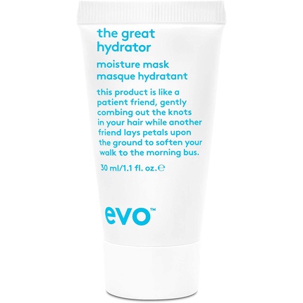 Evo The Great Hydrator Увлажняющая маска для волос Питательное и увлажняющее средство для сухих волос 30 мл
Evo The Great Hydrator Увлажняющая маска для волос Питательное и увлажняющее средство для сухих волос 30 мл