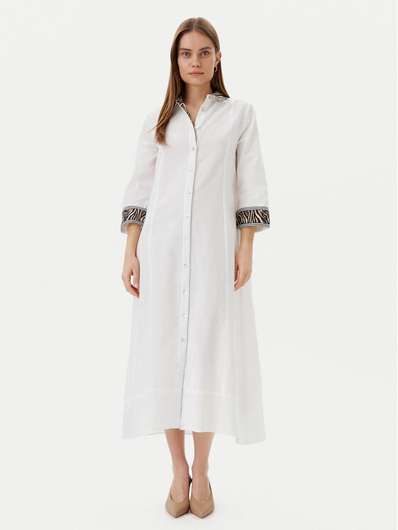 Свободный крой платья-рубашки LS2516042 Lola Casademunt, белый
Свободный крой платья-рубашки LS2516042 Lola Casademunt, белый