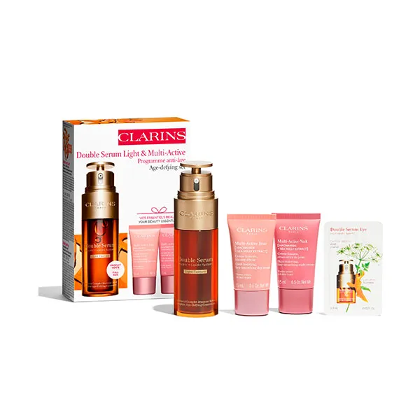 Антивозрастная рутина Cofre Doble Serum Light+Multiactiva Clarins, 1 UD
Антивозрастная рутина Cofre Doble Serum Light+Multiactiva Clarins, 1 UD