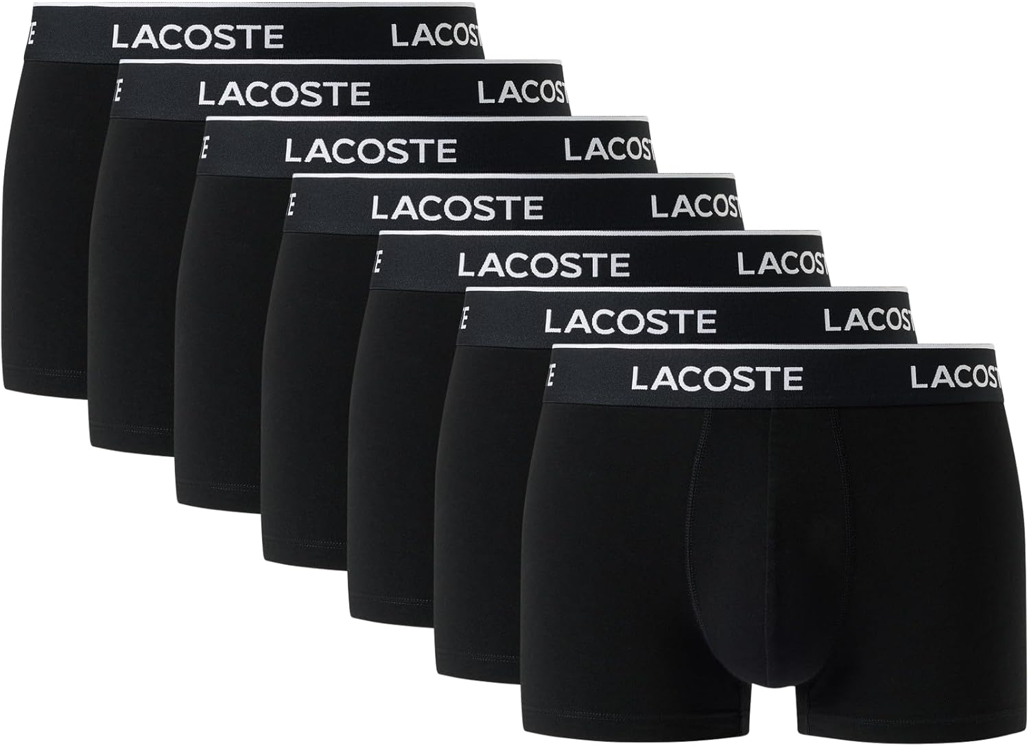 Lacoste мужские хлопковые эластичные трусы, 7 штук, Black With Black Waistbands (New)
Lacoste мужские хлопковые эластичные трусы, 7 штук, Black With Black Waistbands (New)