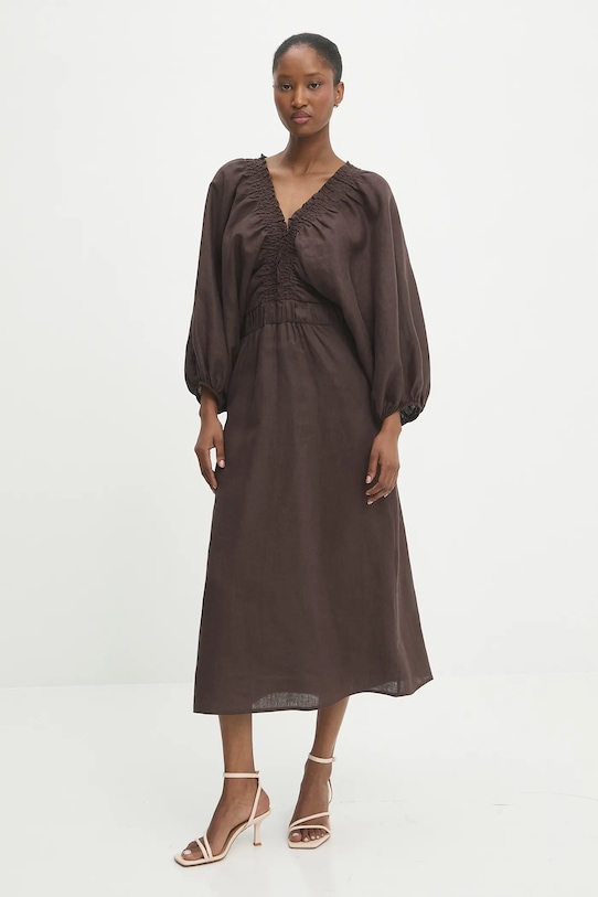 Льняное платье Answear.Lab, коричневый
Льняное платье Answear.Lab, коричневый