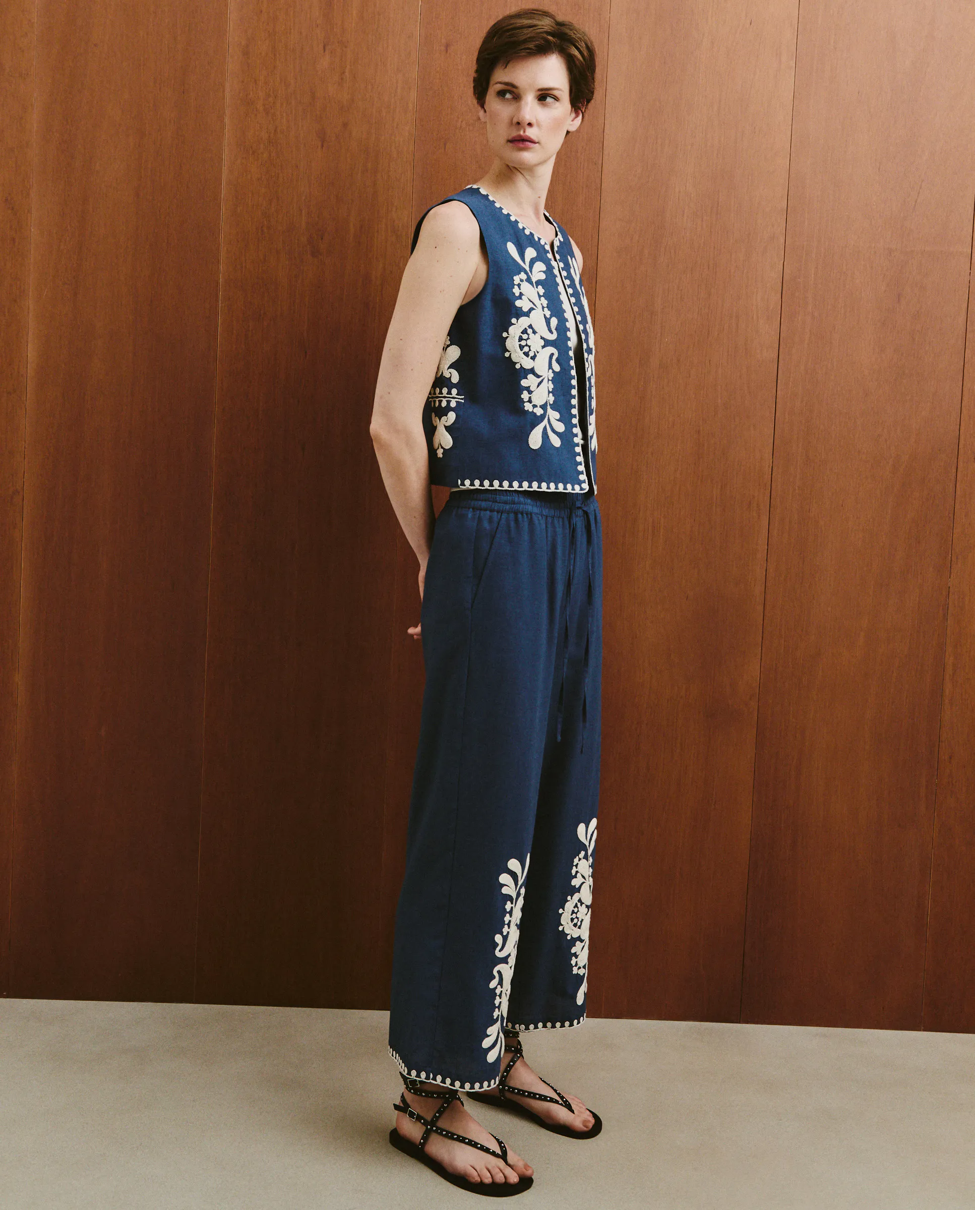 Женские прямые пижамные брюки Southern Cotton, индиго
Женские прямые пижамные брюки Southern Cotton, индиго