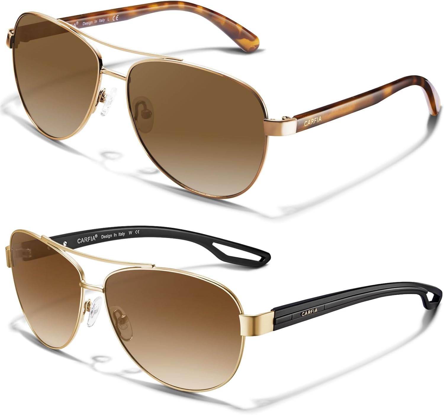Легкие ретро-солнцезащитные очки CARFIA в стиле «пилот» для женщин, поляризованные, с защитой от УФ-излучения, модные солнцезащитные очки для вождения на открытом воздухе, металлическая оправа
Легкие ретро-солнцезащитные очки CARFIA в стиле «пилот» для женщин, поляризованные, с защитой от УФ-излучения, модные солнцезащитные очки для вождения на открытом воздухе, металлическая оправа