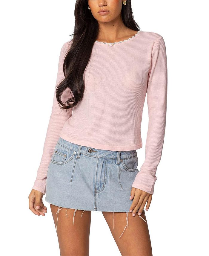 Вафельный топ Rosemarie Lacey Edikted, розовый
Вафельный топ Rosemarie Lacey Edikted, розовый