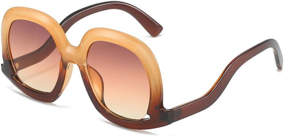 Модные солнцезащитные очки неправильной формы для женщин и мужчин, винтажные женские солнцезащитные очки, трендовые женские очки с защитой от УФ-излучения UV400, коричневые, один размер TYUVIVO, Brown
Модные солнцезащитные очки неправильной формы для женщин и мужчин, винтажные женские солнцезащитные очки, трендовые женские очки с защитой от УФ-излучения UV400, коричневые, один размер TYUVIVO, Brown