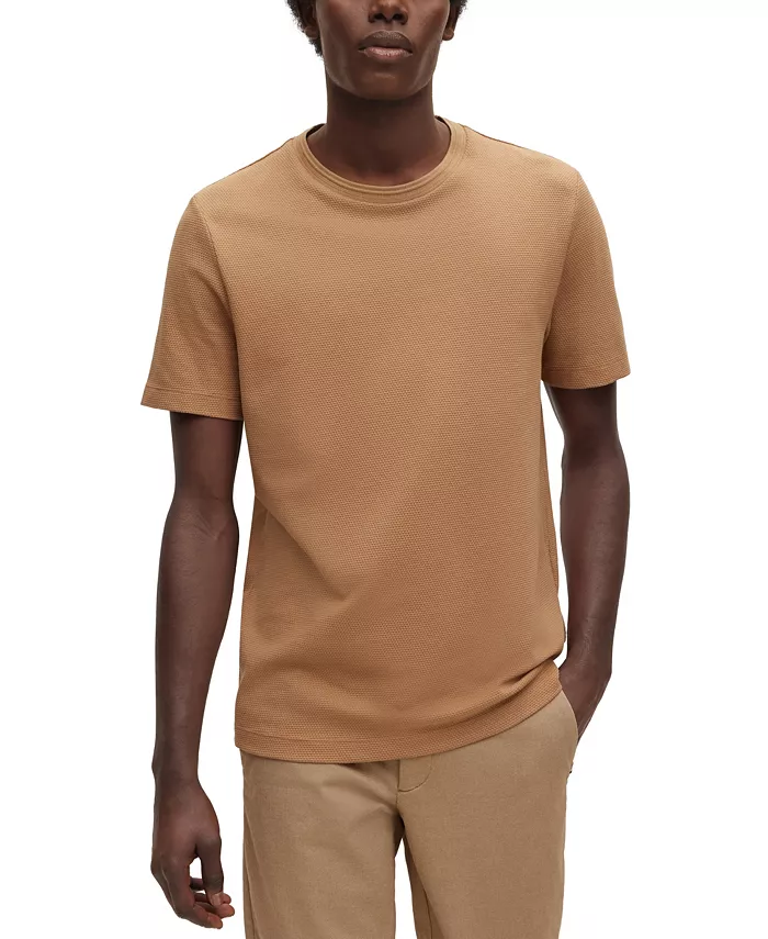 Мужская футболка Bubble-Jacquard с фактурным узором Hugo Boss, коричневый/бежевый
Мужская футболка Bubble-Jacquard с фактурным узором Hugo Boss, коричневый/бежевый