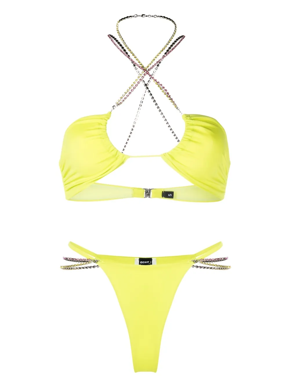 Бикини с кристаллами GCDS, зеленый
Бикини с кристаллами GCDS, зеленый