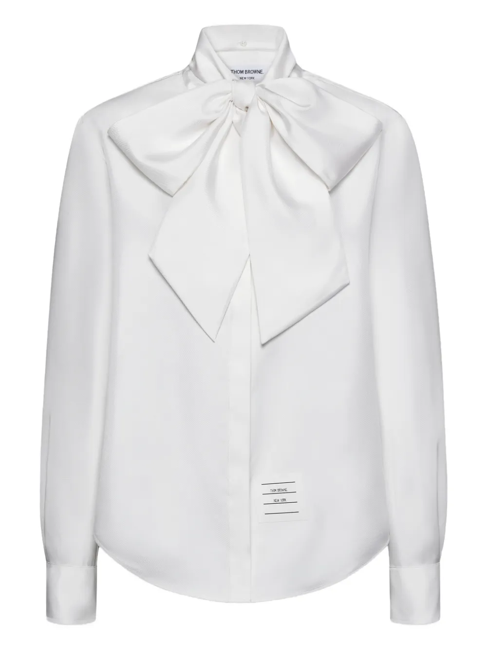 Рубашка из саржи со съемным воротником Thom Browne, белый
Рубашка из саржи со съемным воротником Thom Browne, белый