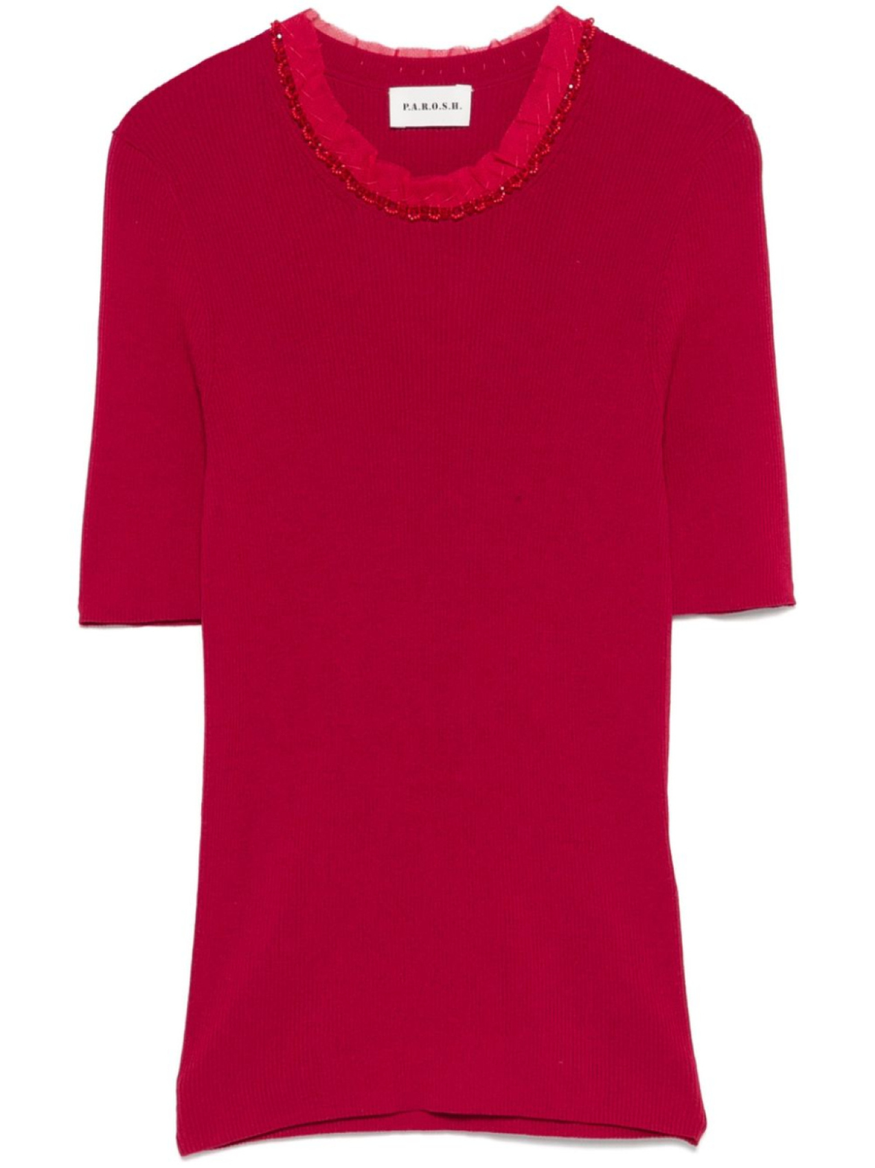 P.A.R.O.S.H. футболка с бусинами, розовый
P.A.R.O.S.H. футболка с бусинами, розовый