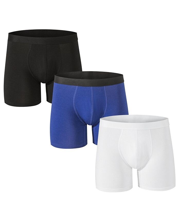 Мужские трусы-боксеры, 3 комплекта нижнего белья, дышащие удобные плавки Alpine Swiss, мультиколор 
Мужские трусы-боксеры, 3 комплекта нижнего белья, дышащие удобные плавки Alpine Swiss, мультиколор