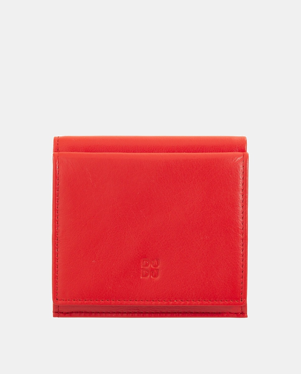 Маленький кошелек из телячьей кожи наппа красного цвета с портмоне для монет Dudu, красный
Маленький кошелек из телячьей кожи наппа красного цвета с портмоне для монет Dudu, красный