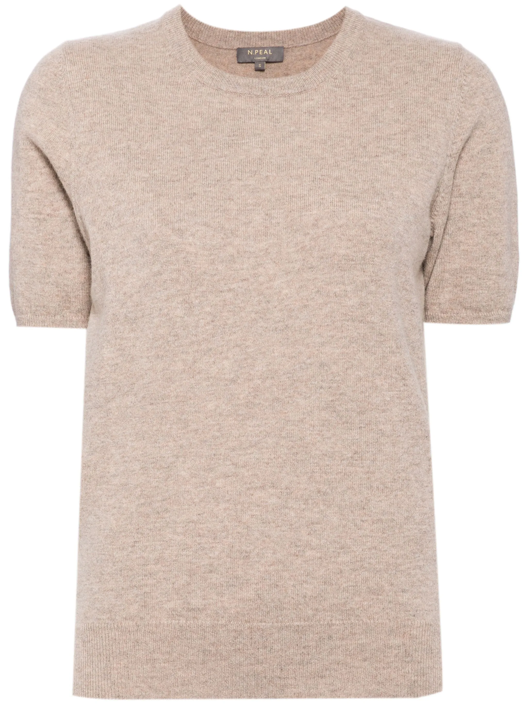 Кашемировый топ с короткими рукавами N.Peal, коричневый
Кашемировый топ с короткими рукавами N.Peal, коричневый