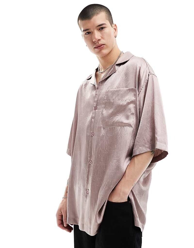 ASOS DESIGN – Объемная рубашка для боулинга с короткими рукавами пыльно-розового цвета и воротником с лацканами
ASOS DESIGN – Объемная рубашка для боулинга с короткими рукавами пыльно-розового цвета и воротником с лацканами