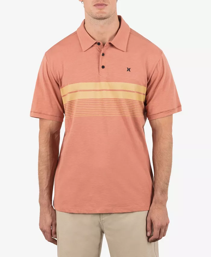 Мужская поло с коротким рукавом из слаб-джерси с принтом в полоску Hurley, розовый
Мужская поло с коротким рукавом из слаб-джерси с принтом в полоску Hurley, розовый