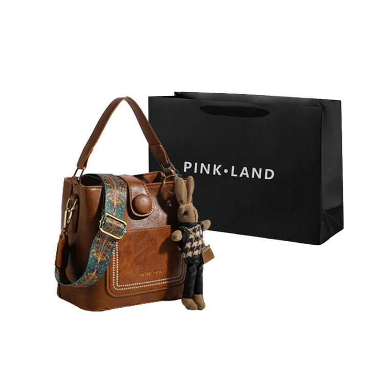 Женская сумка через плечо Pink·Land, Черный 
Женская сумка через плечо Pink·Land, Черный