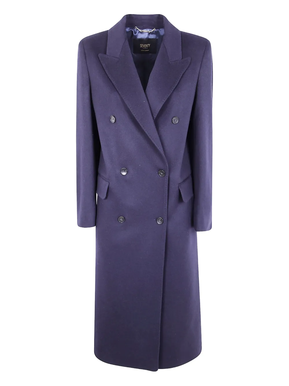 Кашемировое двубортное пальто Seventy, синий
Кашемировое двубортное пальто Seventy, синий