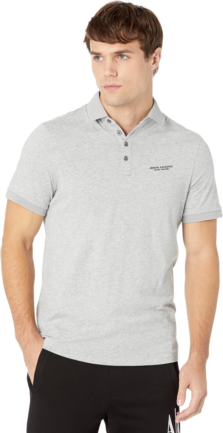 Рубашка-поло Slim Fit Milano/New York Logo Polo Armani Exchange, цвет Heather Grey
Рубашка-поло Slim Fit Milano/New York Logo Polo Armani Exchange, цвет Heather Grey