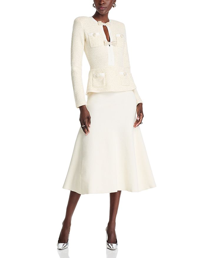 Блестящее трикотажное платье-миди с аккуратным кроем Self-Portrait, слоновая кость/кремовый
Блестящее трикотажное платье-миди с аккуратным кроем Self-Portrait, слоновая кость/кремовый