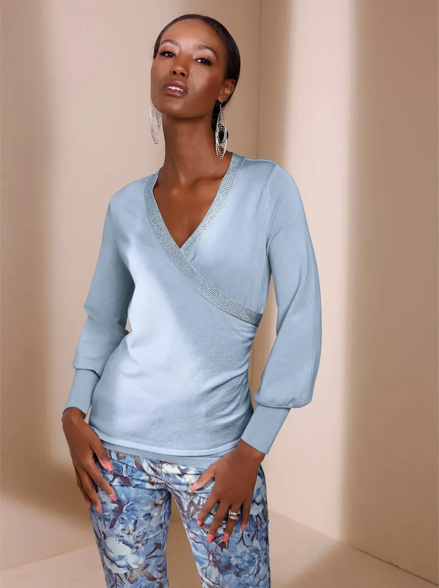 Creation L вязаный свитер "Пуловер", голубой
Creation L вязаный свитер "Пуловер", голубой