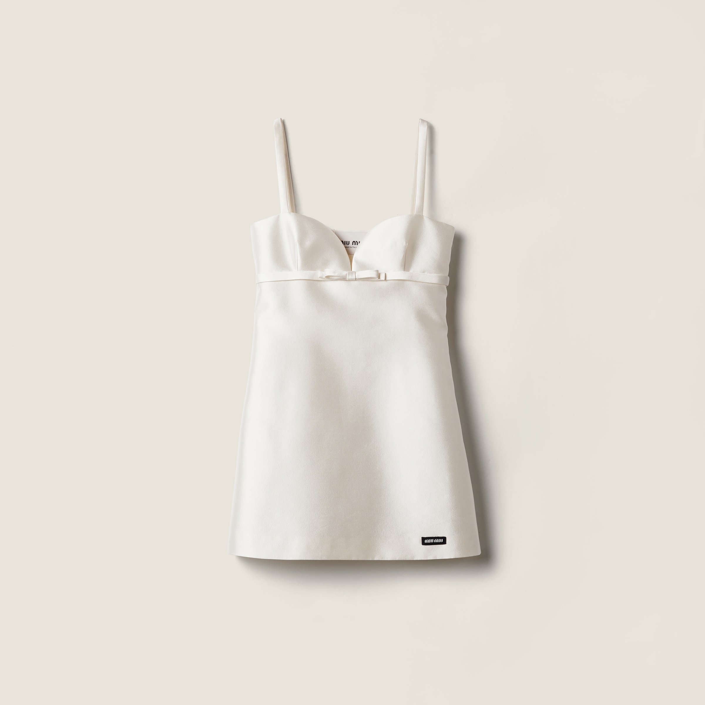 Мини-платье из шелка и шерсти MIU MIU, белый
Мини-платье из шелка и шерсти MIU MIU, белый