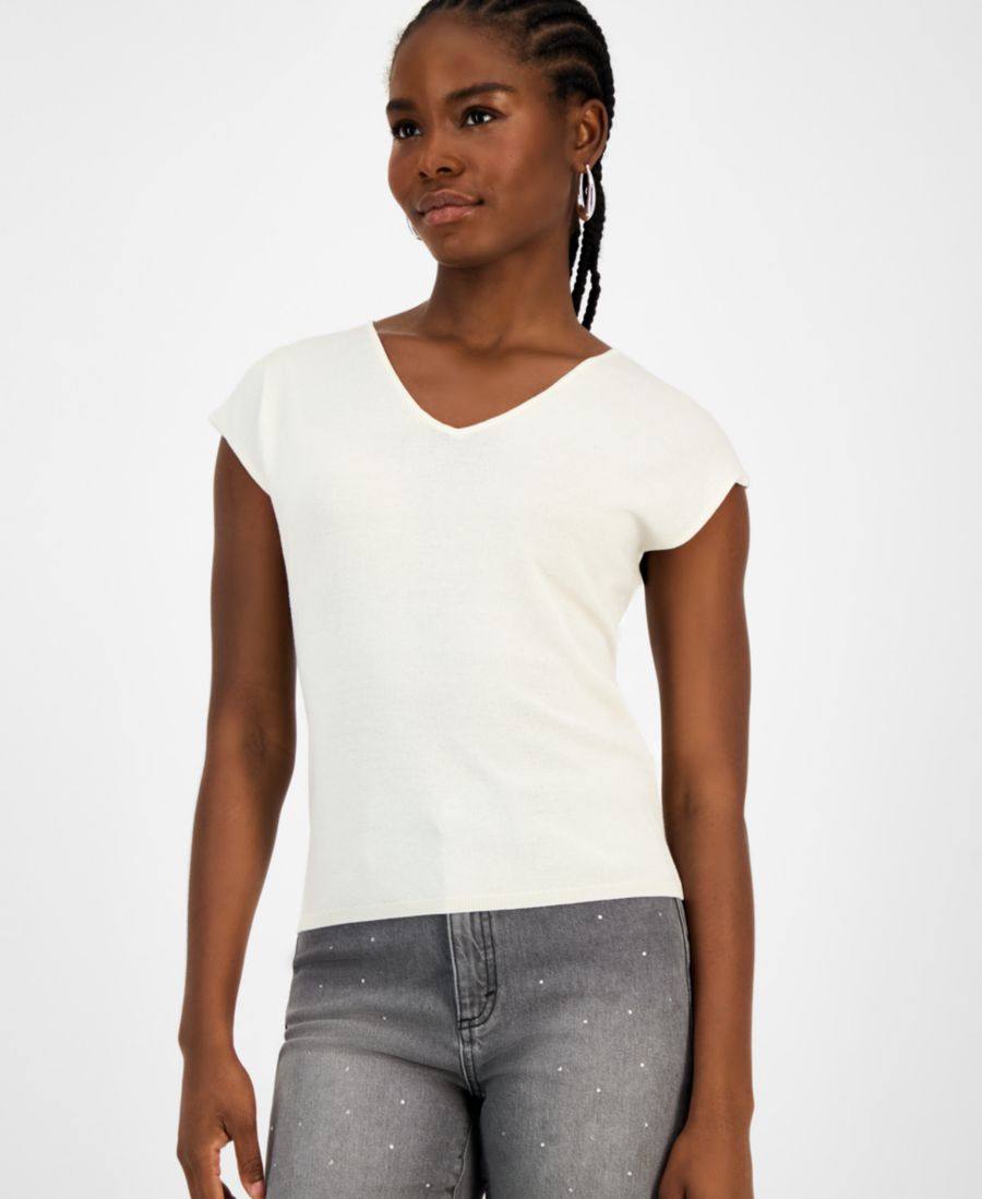 Женский свитер с короткими рукавами, размеры P/XS-XXL INC International Concepts, Vintage Cream
Женский свитер с короткими рукавами, размеры P/XS-XXL INC International Concepts, Vintage Cream