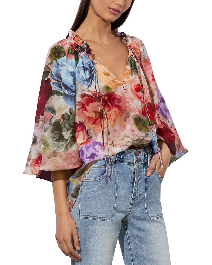 Блуза Norah в стиле крестьянки Alice and Olivia, мультиколор
Блуза Norah в стиле крестьянки Alice and Olivia, мультиколор