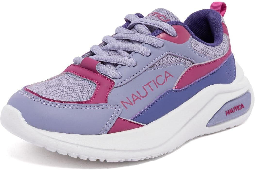 Кроссовки Nautica для девочек - спортивная обувь для бега и ходьбы с амортизирующей стелькой, легким верхом из сетки и прочной подошвой для повседневного ношения - Madax (для старших и младших детей), Periwinkle Berry
Кроссовки Nautica для девочек - спортивная обувь для бега и ходьбы с амортизирующей стелькой, легким верхом из сетки и прочной подошвой для повседневного ношения - Madax (для старших и младших детей), Periwinkle Berry