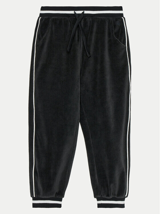 Спортивные брюки стандартного кроя United Colors Of Benetton, черный 
Спортивные брюки стандартного кроя United Colors Of Benetton, черный