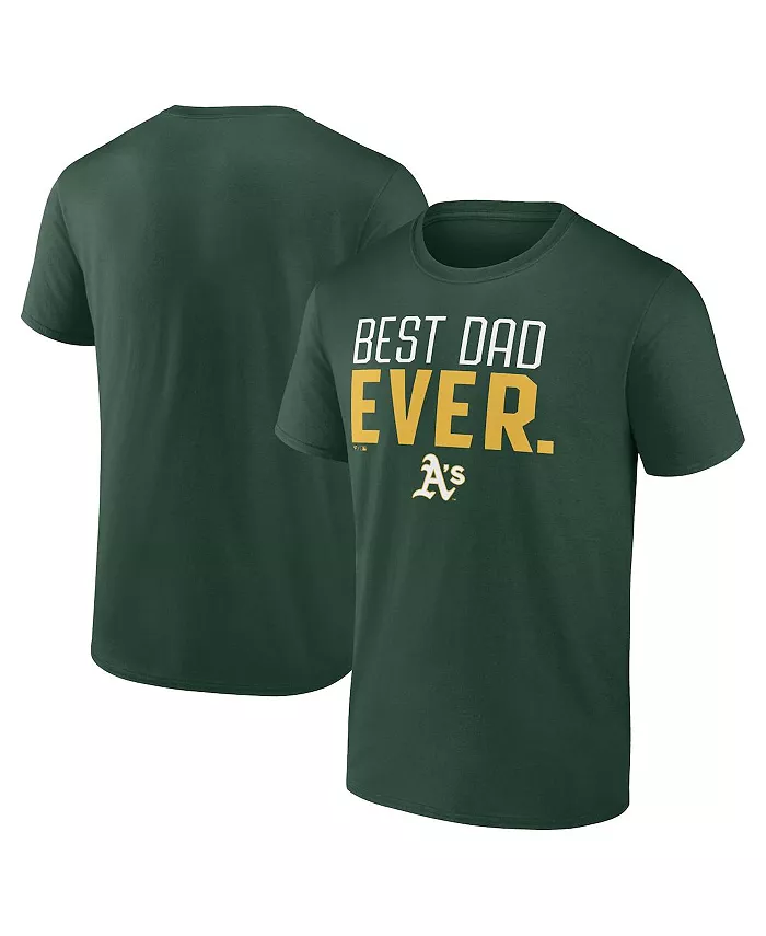 Мужская зеленая футболка Athletics Best Dad Ever Fanatics Mto Label
Мужская зеленая футболка Athletics Best Dad Ever Fanatics Mto Label