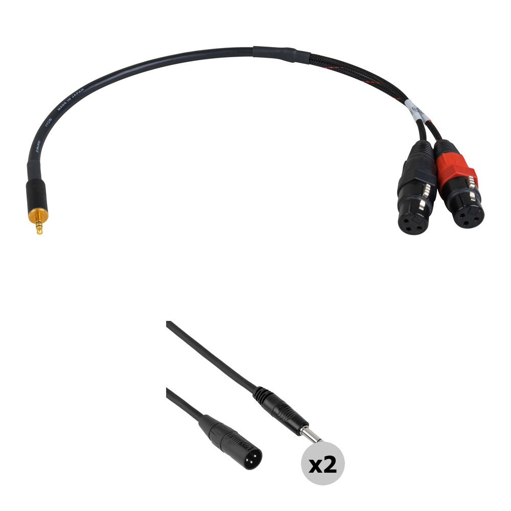 Sescom Two Stereo Balanced Line 1/4" to XLR Cables and 3.5mm
Sescom Two Stereo Balanced Line 1/4" to XLR Cables and 3.5mm