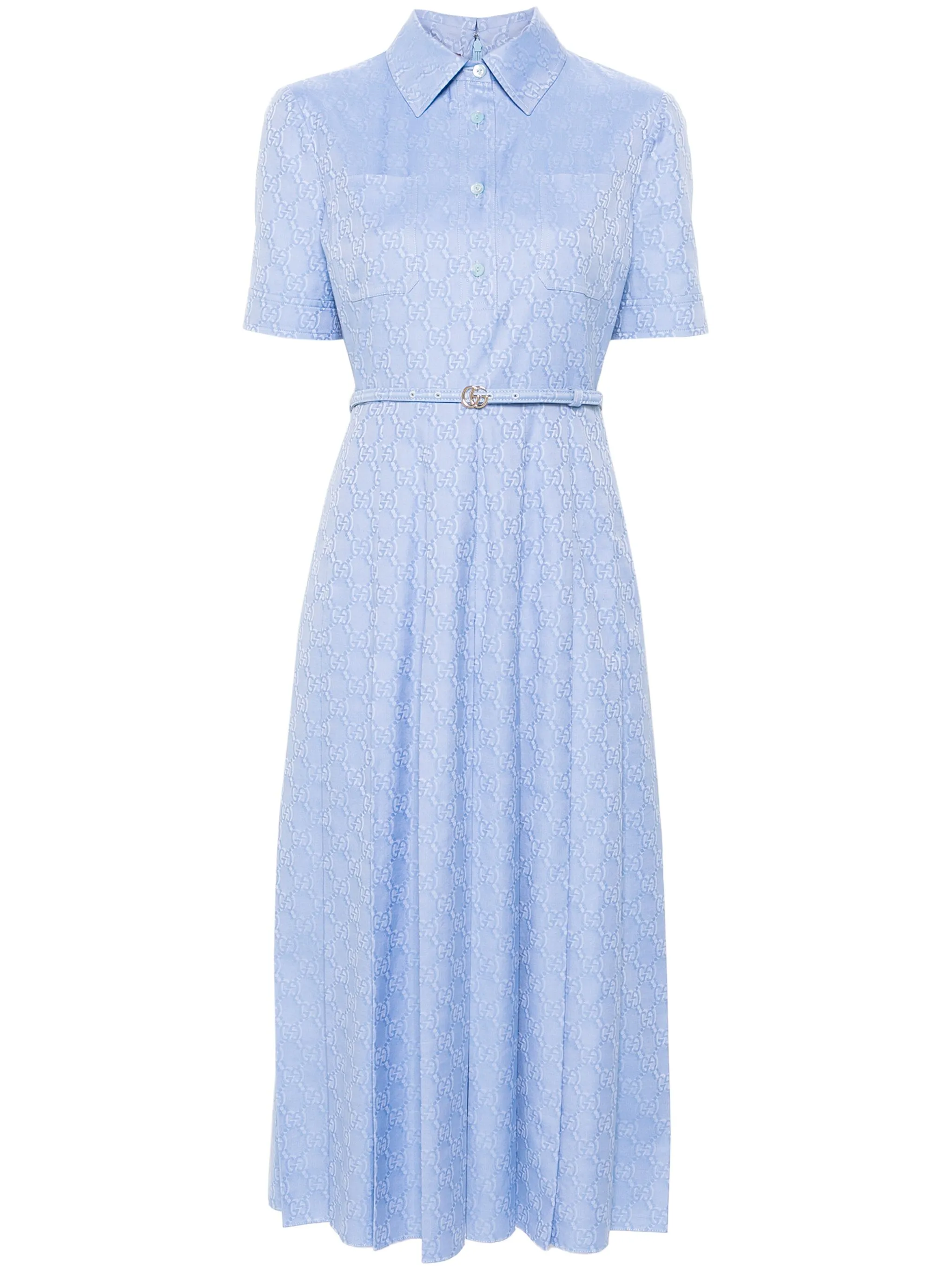 Платье миди с узором GG Supreme Gucci, синий
Платье миди с узором GG Supreme Gucci, синий