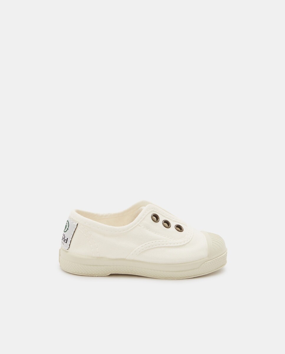 Белые детские кеды из парусины на эластичной застежке без шнурков Natural World, белый
Белые детские кеды из парусины на эластичной застежке без шнурков Natural World, белый