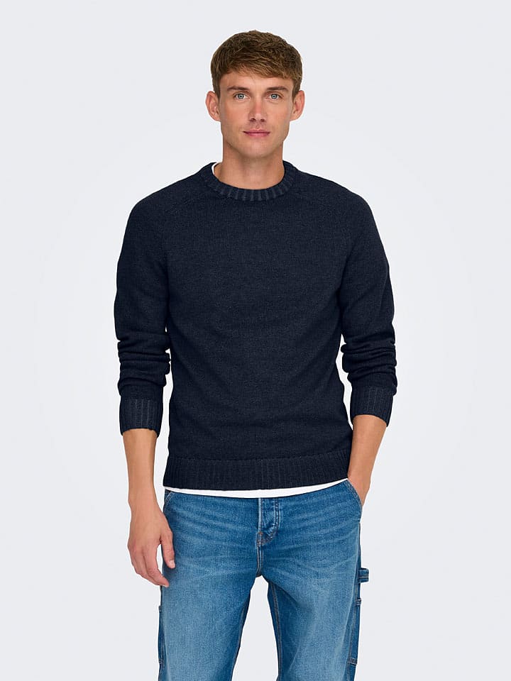 Пуловер ONLY & SONS, темно-синий
Пуловер ONLY & SONS, темно-синий