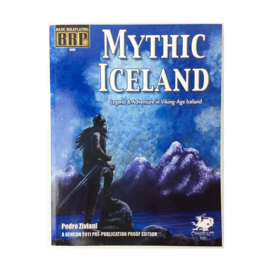Mythic Iceland (Gen-Con 2011 Pre-Publication Proof Edition), Basic Roleplaying - Core & Assorted, мягкая обложка
Mythic Iceland (Gen-Con 2011 Pre-Publication Proof Edition), Basic Roleplaying - Core & Assorted, мягкая обложка