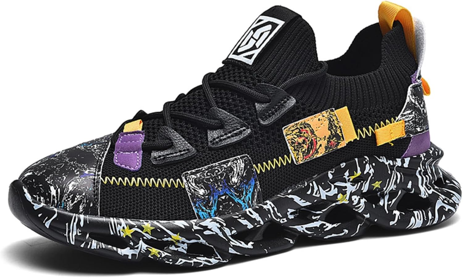 Мужские легкие баскетбольные кроссовки с амортизирующей подошвой, дышащие кроссовки в стиле Blade, подходят для фитнеса, тенниса, бега и прогулок Kpdwfms, черный
Мужские легкие баскетбольные кроссовки с амортизирующей подошвой, дышащие кроссовки в стиле Blade, подходят для фитнеса, тенниса, бега и прогулок Kpdwfms, черный