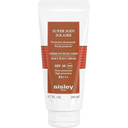 Super Soin Solaire Успокаивающий солнцезащитный крем для тела Spf30 200 мл, Sisley
Super Soin Solaire Успокаивающий солнцезащитный крем для тела Spf30 200 мл, Sisley