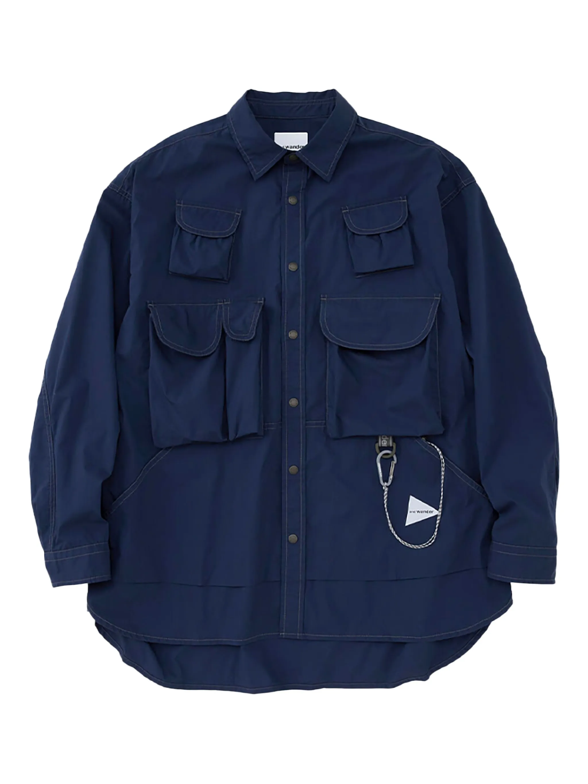 Рубашка с несколькими карманами And Wander, синий
Рубашка с несколькими карманами And Wander, синий